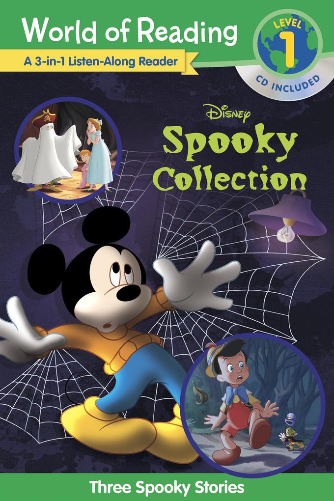 World of Reading: Disney‘s Spooky Collection 3-In-1 Listen-Along Reader-Level 1 Reader: 3 Scary Stories with CD!