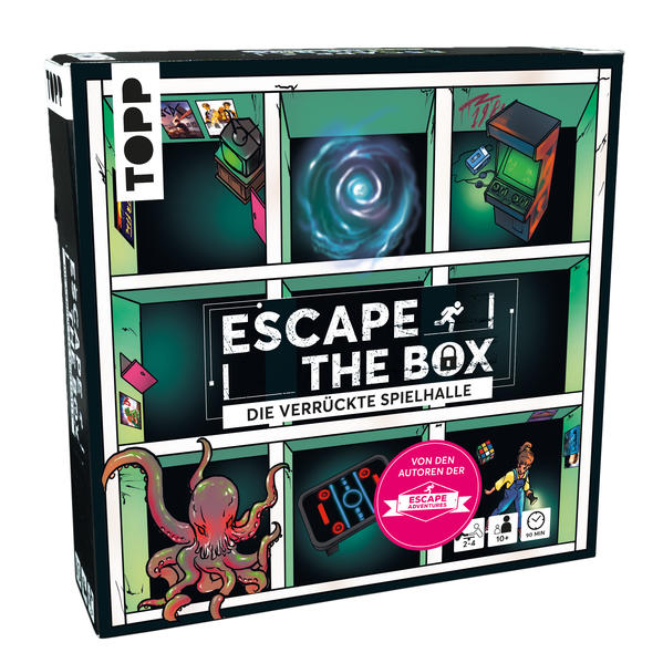 TOPP Escape The Box - Die verrückte Spielhalle: Das ultimative Escape-Room-Erlebnis als Gesellschaft