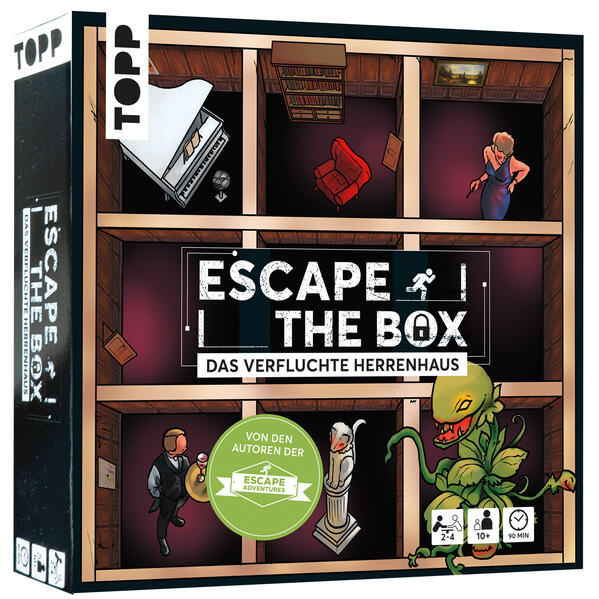Escape The Box - Das verfluchte Herrenhaus: Das ultimative Escape-Room-Erlebnis als Gesellschaftsspiel!