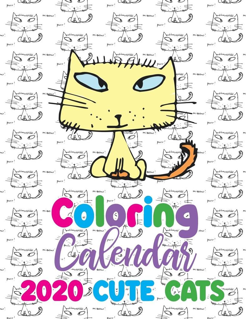 Coloring Calendar 2020 Cute Cats