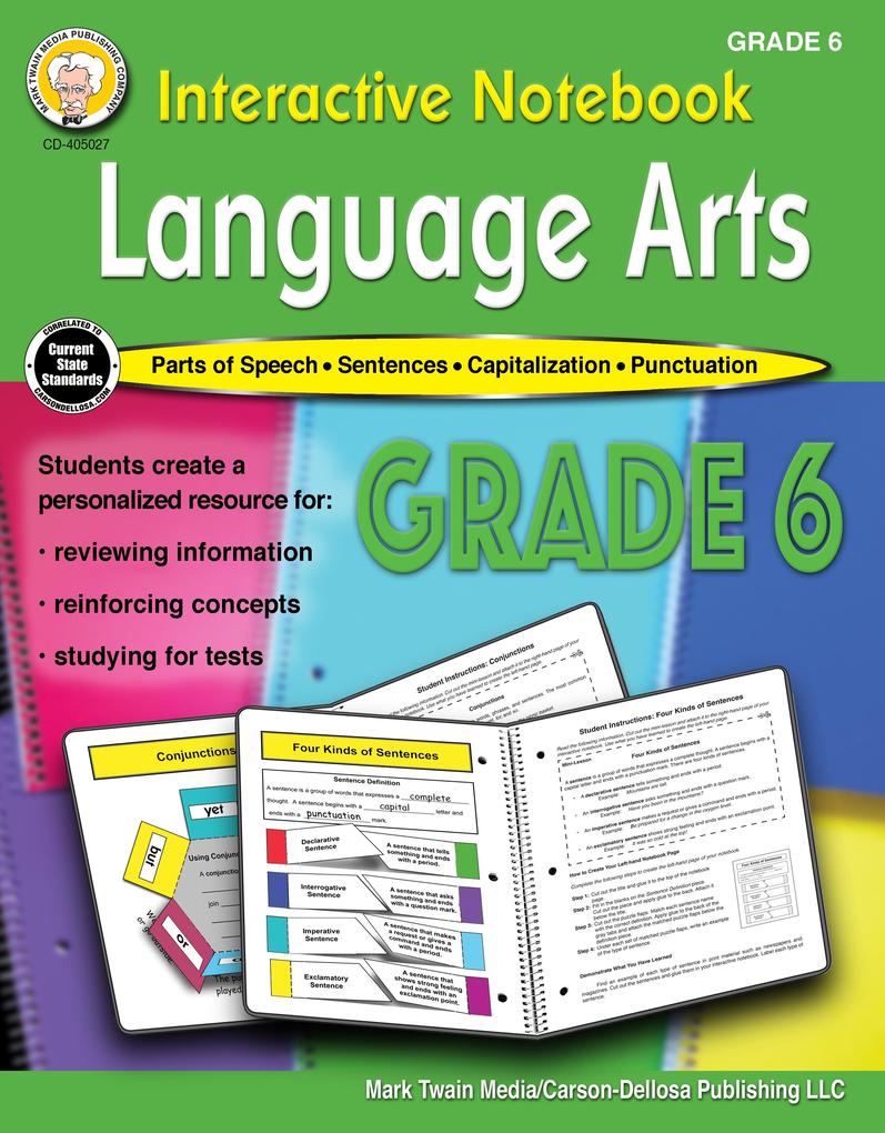 Interactive Notebook: Language Arts Workbook Grade 6
