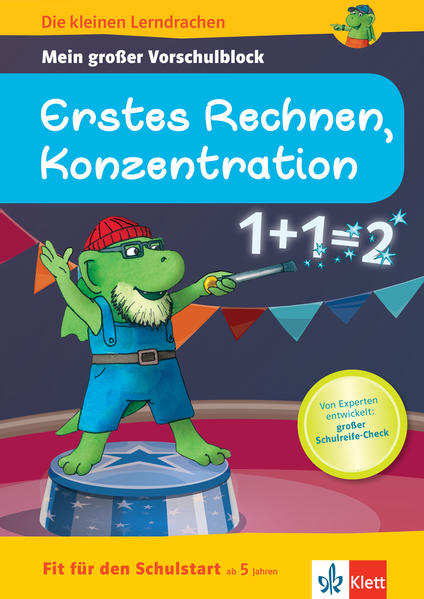 Image of Die kleinen Lerndrachen: Fit für den Schulstart: Mein großer Vorschulblock Erstes Rechnen Konzentration