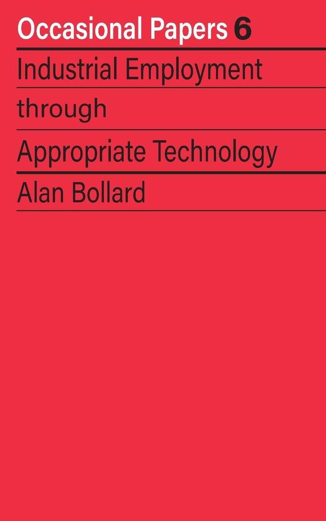 Industrial Employment through Appropriate Technology