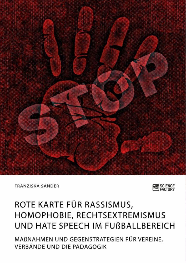 Rote Karte für Rassismus Homophobie Rechtsextremismus und Hate Speech im Fußballbereich