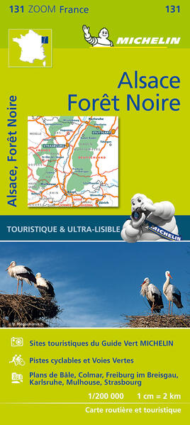 Black Forest Alsace Rhine Valley - Zoom Map 131