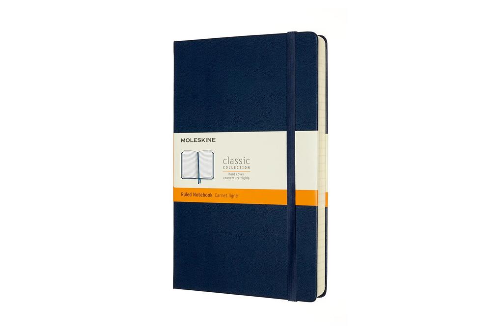 Moleskine Notizbuch - Erweitert Large/A5 Liniert Fester Einband Saphir