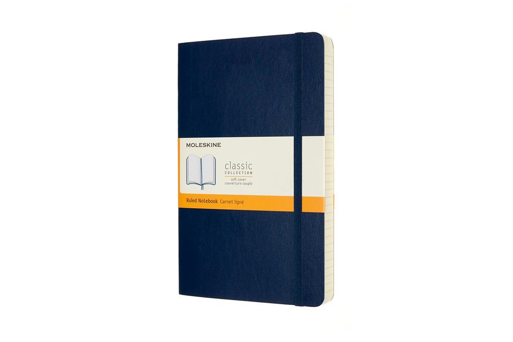 Moleskine Notizbuch - Erweitert Large/A5 Liniert Weicher Einband Saphir