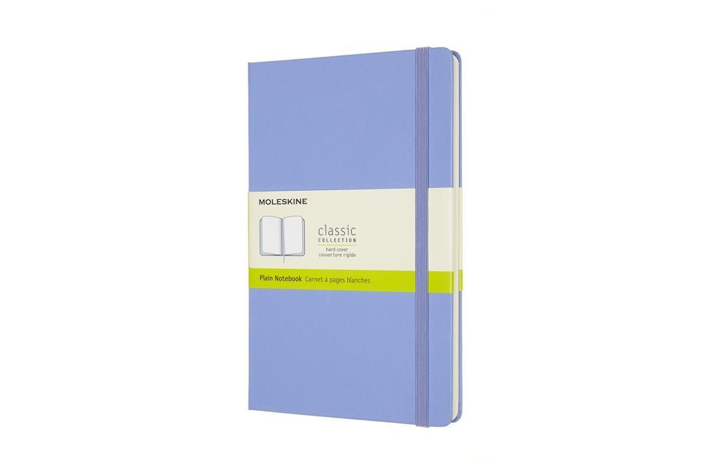 Moleskine Notizbuch Large/A5 Blanko Fester Einband Hortensien Blau