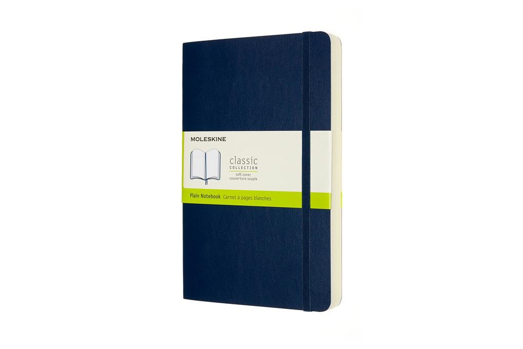 Image of Moleskine Notizbuch - Erweitert Large/A5 Blanko Weicher Einband Saphir