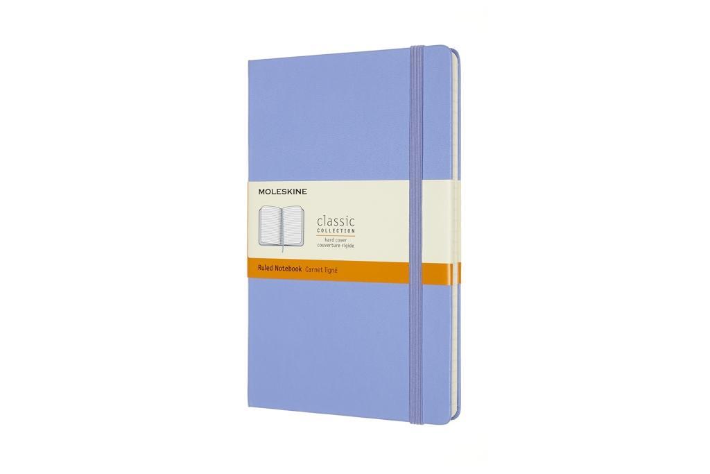Moleskine Notizbuch Large/A5 Liniert Fester Einband Hortensien Blau