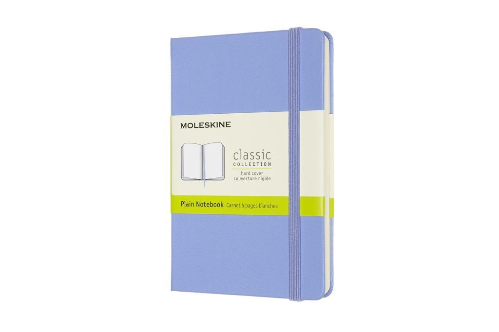 Moleskine Notizbuch Pocket/A6 Blanko Fester Einband Hortensien Blau
