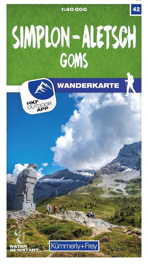 Simplon - Aletsch Goms 42 Wanderkarte 1:40 000 matt laminiert
