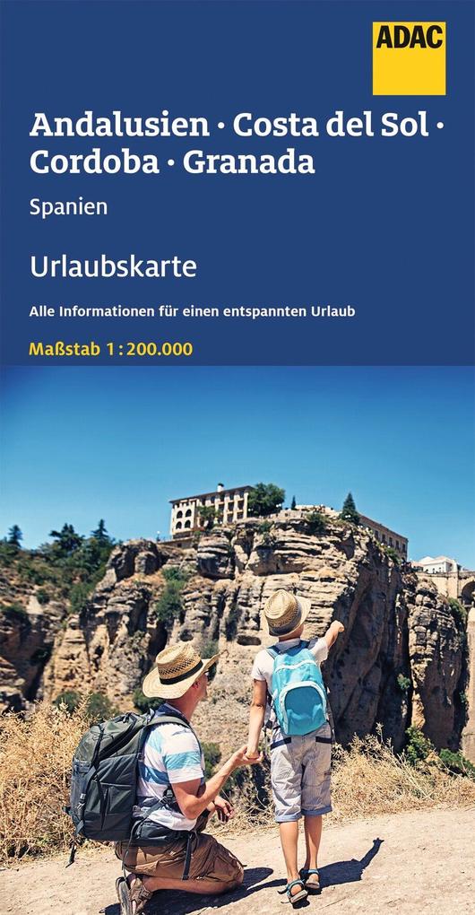 ADAC Urlaubskarte E Andalusien Costa del Sol 1:200 000