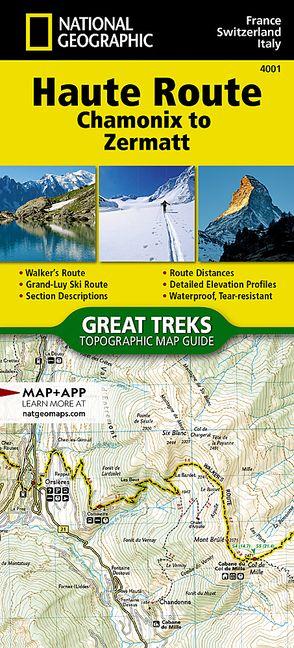 Haute Route (Chamonix-Zermatt) (France Switzerland) 1:50 000