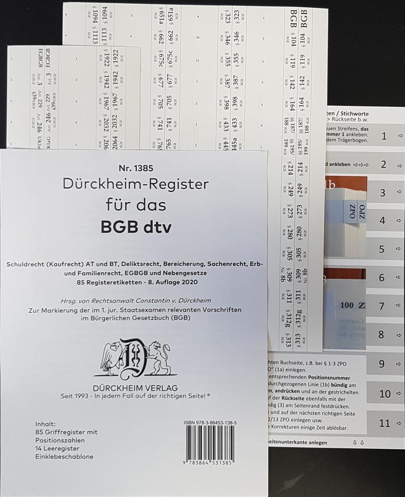 DürckheimRegister BGB im dtv 2023