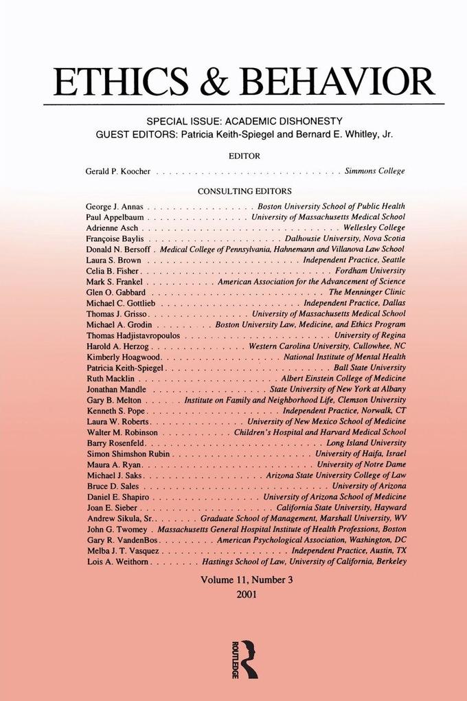 Academic Dishonesty