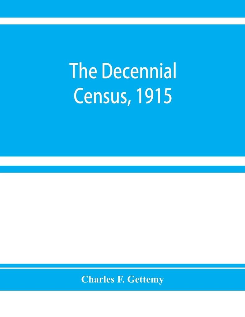 The decennial census 1915