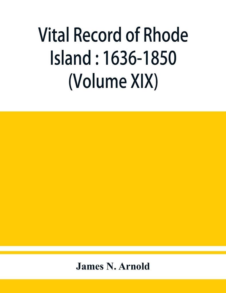 Vital record of Rhode Island