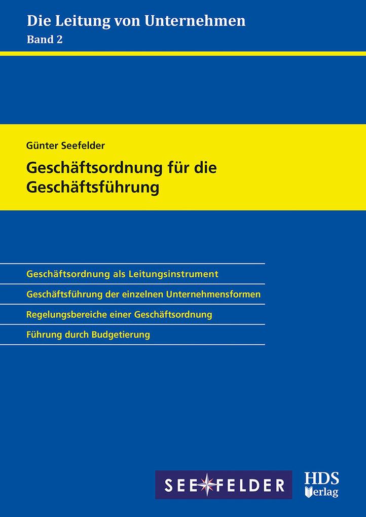 Geschäftsordnung für die Geschäftsführung