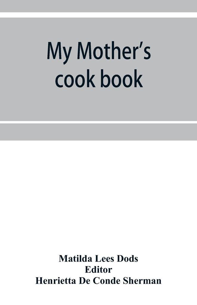My mother's cook book