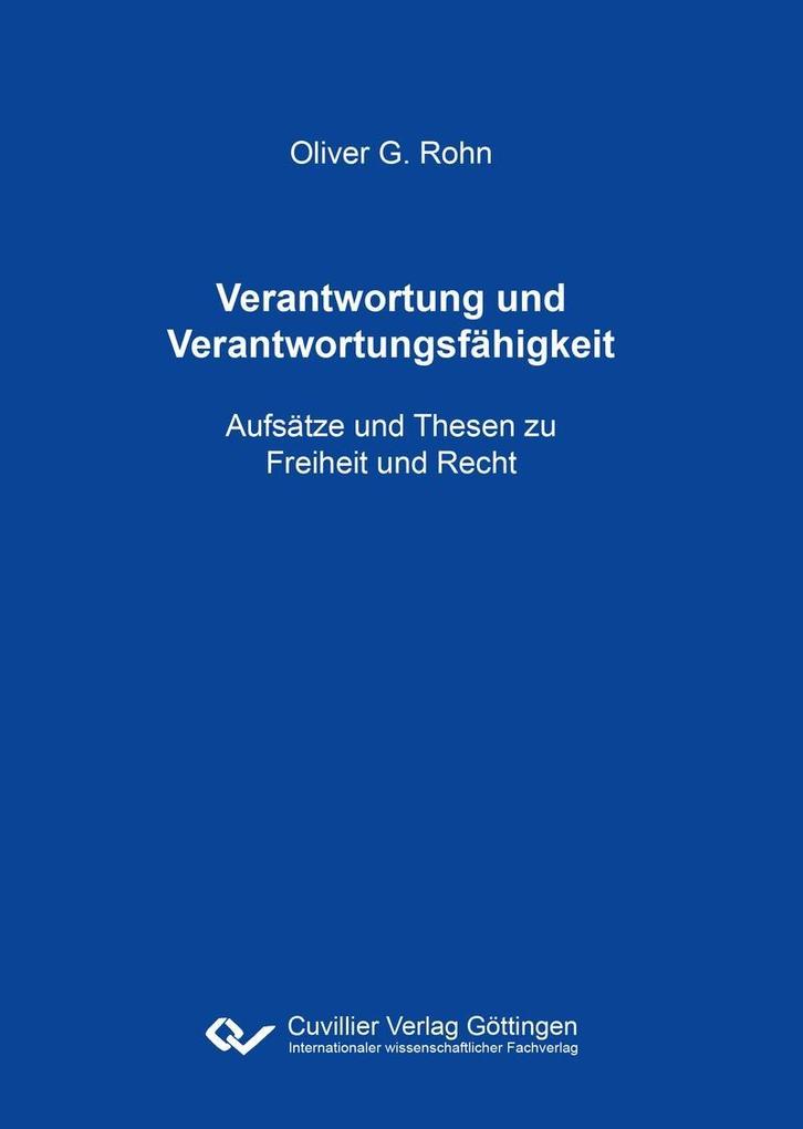 Verantwortung und Verantwortungsfähigkeit