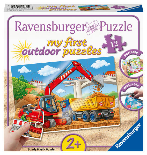 Image of Ravensburger Kinderpuzzle - 05073 Meine Baustelle - my first outdoor puzzles mit 12 Teilen - Puzzle für Kinder ab 2 Jahren
