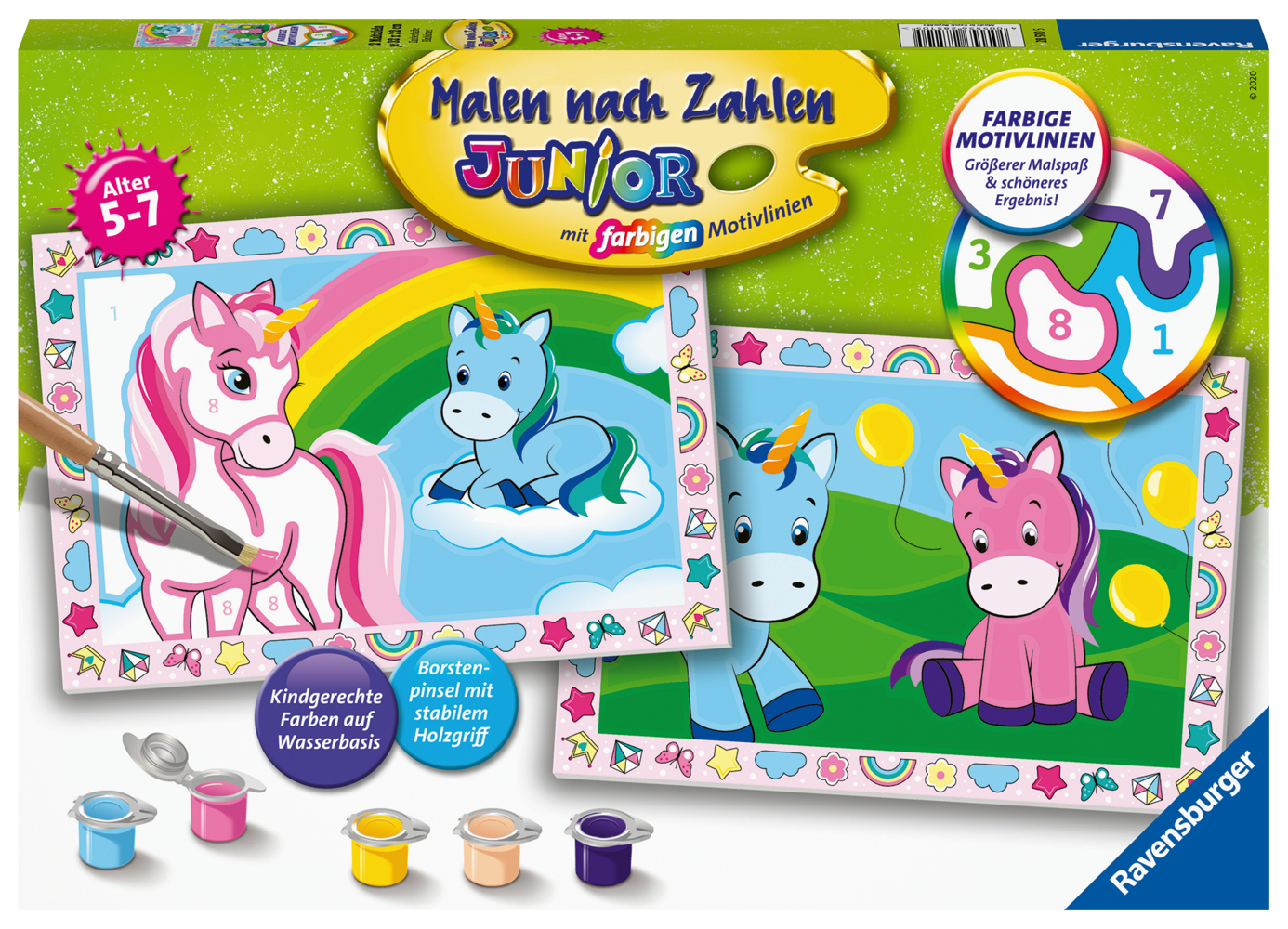 Image of Malen nach Zahlen Junior: Zauberhafte Einhörner