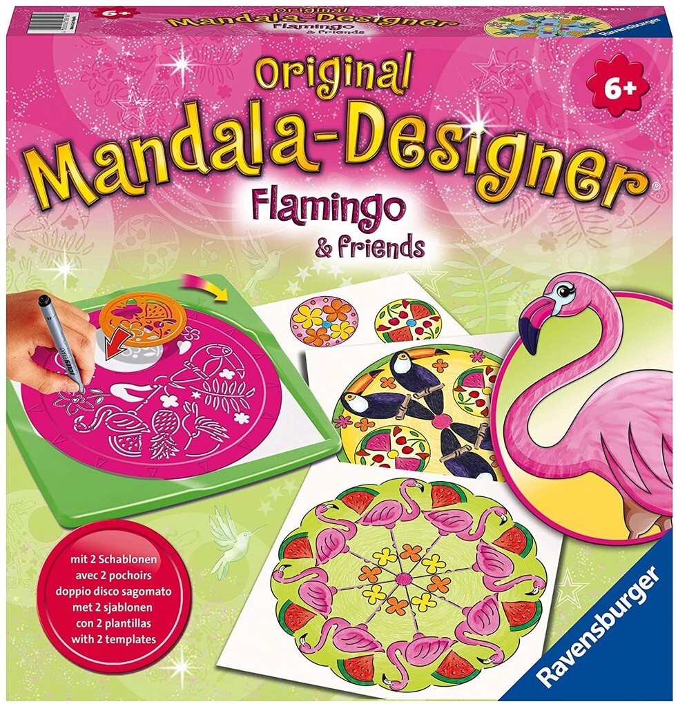 Ravensburger - Mandala-er - Midi Mandala-er Flamingo