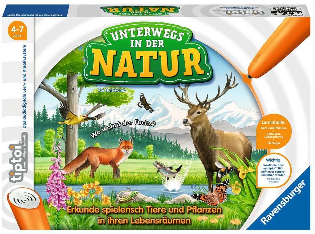 Image of Ravensburger tiptoi® "Unterwegs in der Natur", Lernspiel 00043