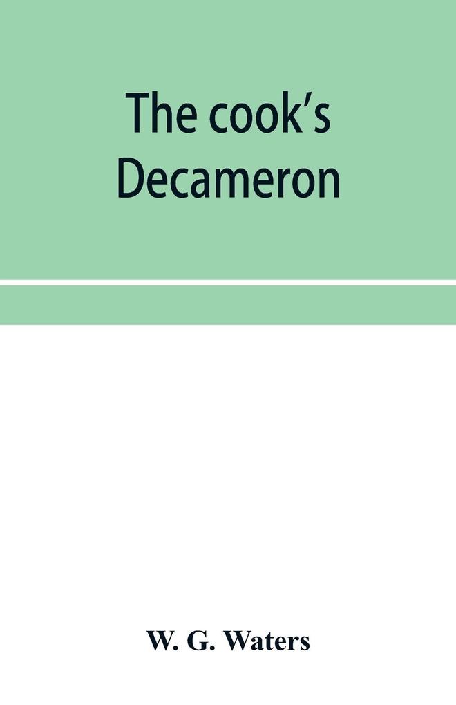 The cook's Decameron