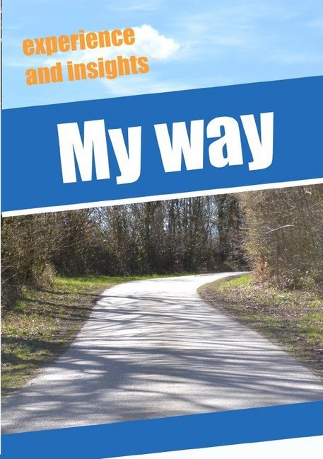 Image of My way - experience and insights - Journal notebook / gift book with numbered pages and table of co