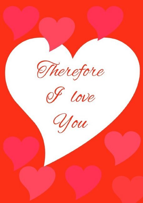 Image of Therefore I love you - Journal notebook / gift book with numbered pages and table of contents