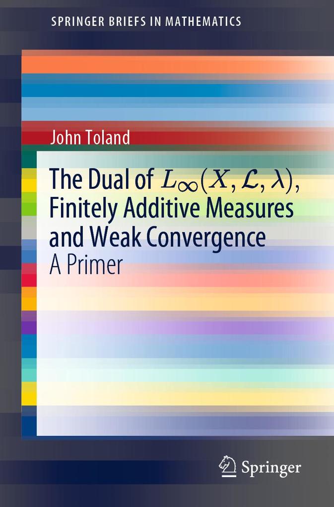 The Dual of L8(XL) Finitely Additive Measures and Weak Convergence