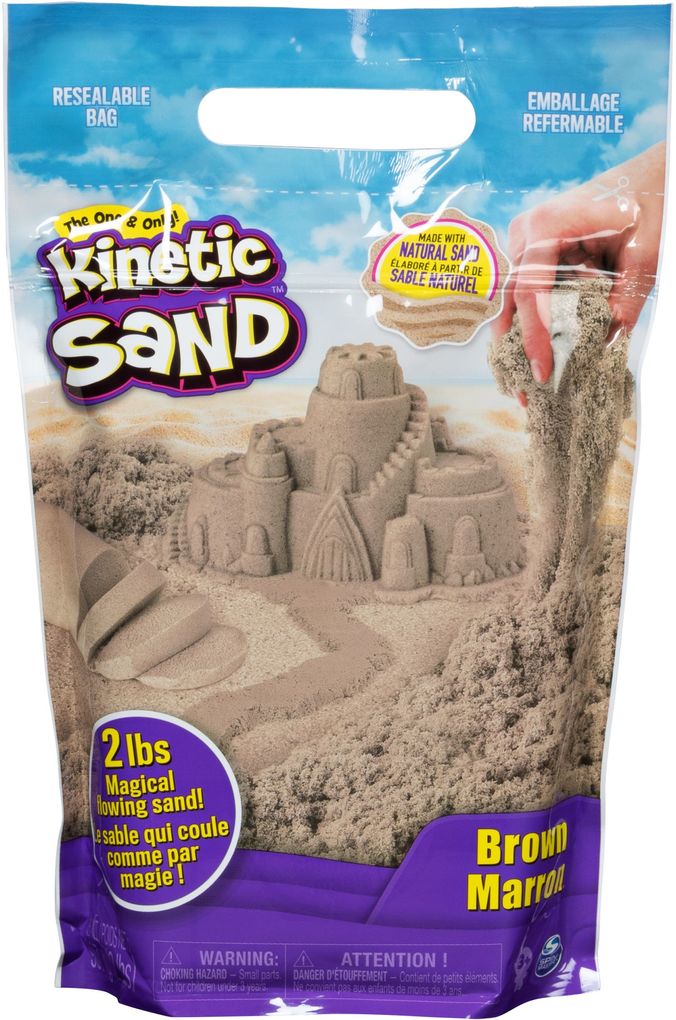 Spin Master - Kinetic Sand - Colour Bag Braun (907g)