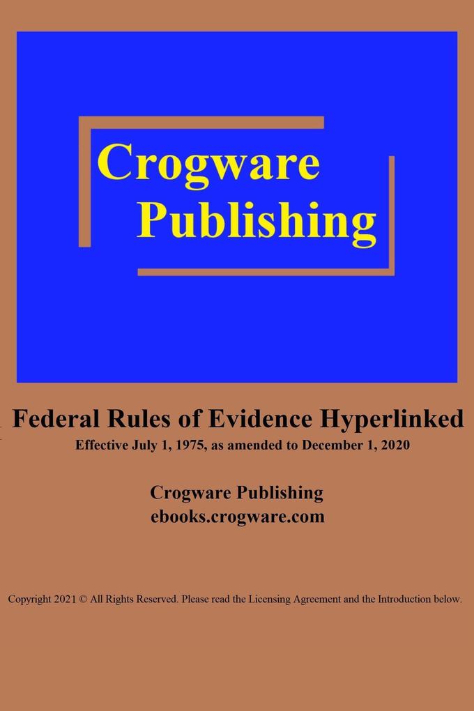 Federal Rules of Evidence (Hyperlinked #3)
