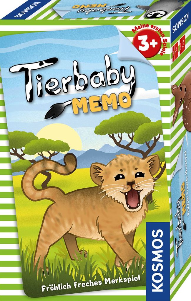 Image of KOSMOS 711535 - Tierbaby-Memo, Fröhlich freches Merkspiel, Mitbringspiel