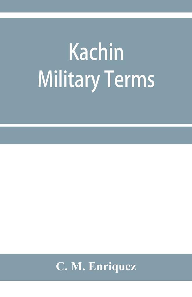 Kachin military terms
