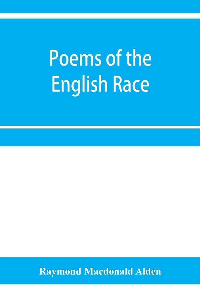 Poems of the English race