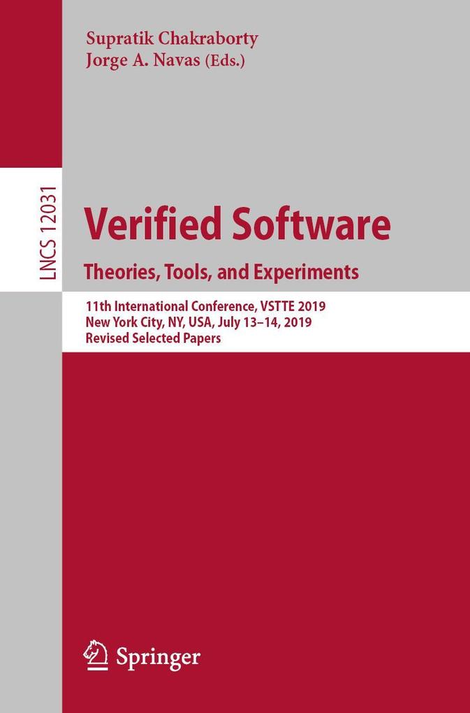Verified Software. Theories Tools and Experiments