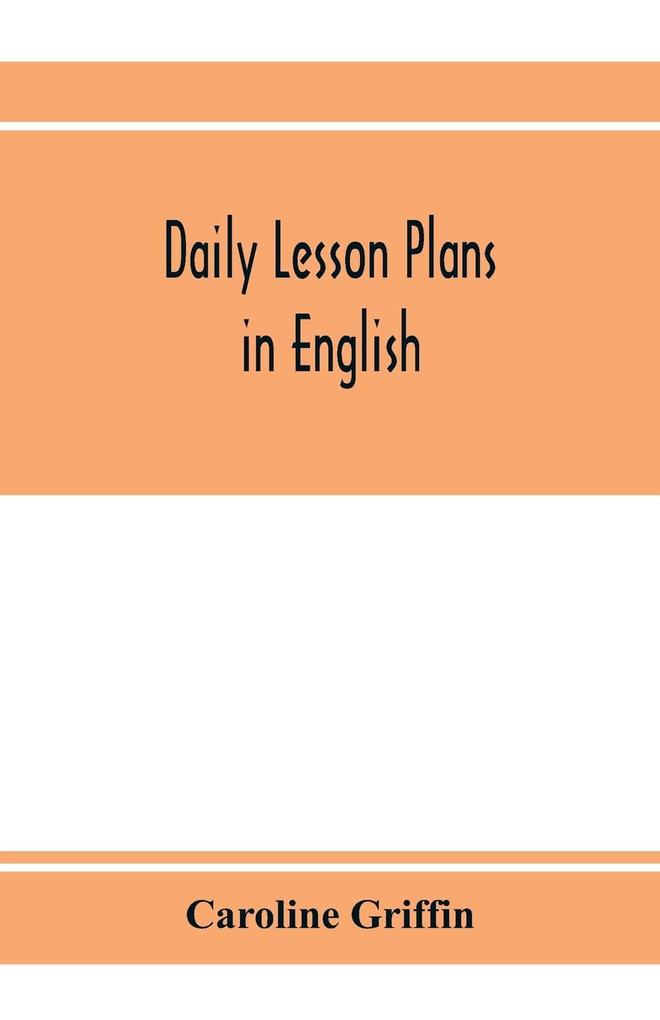 Daily lesson plans in English