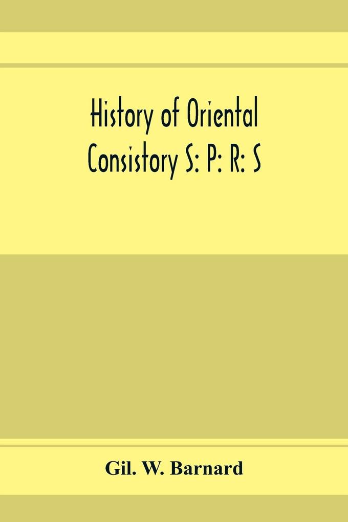 History of Oriental consistory S