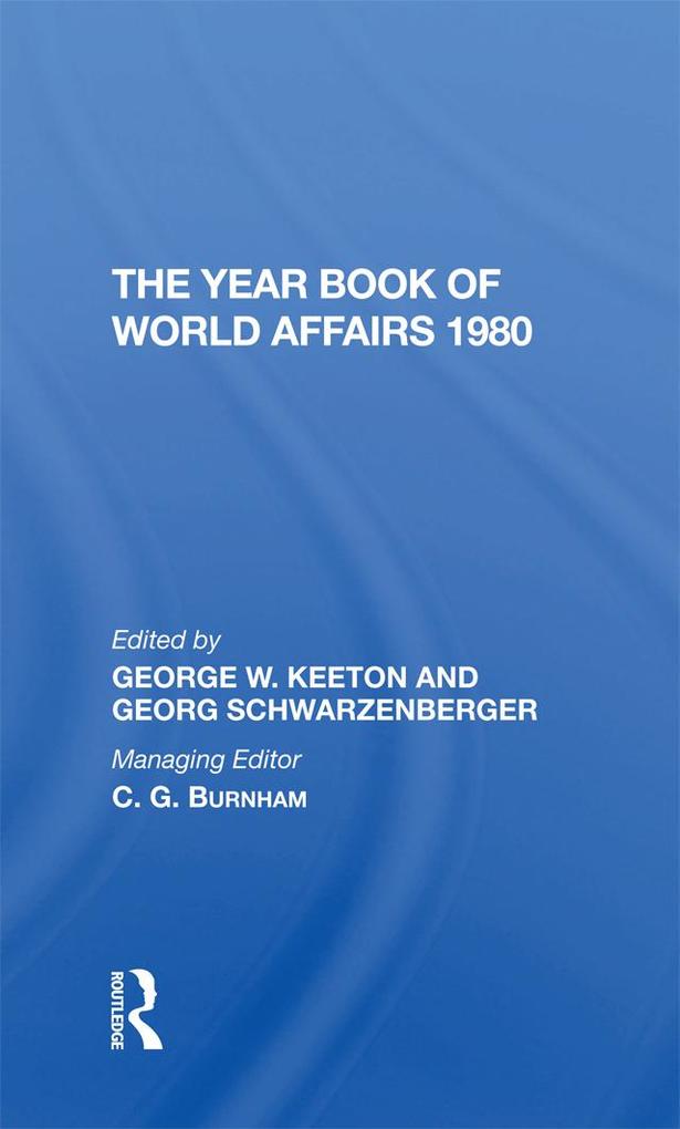 The Year Book Of World Affairs 1980