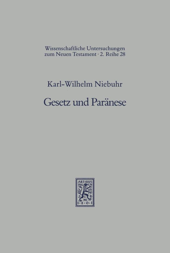 Gesetz und Paränese