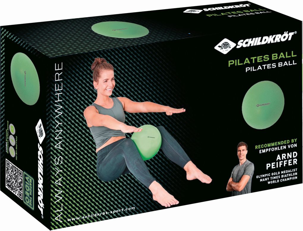 Image of Schildkröt 960131 - Fitness Pilatesball 18 cm Yoga Ball Grün Mini Gymnastikball Übungsball Fitnessball