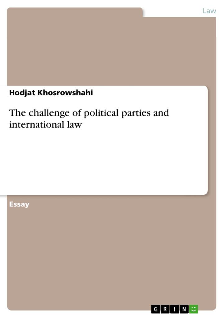 The challenge of political parties and international law