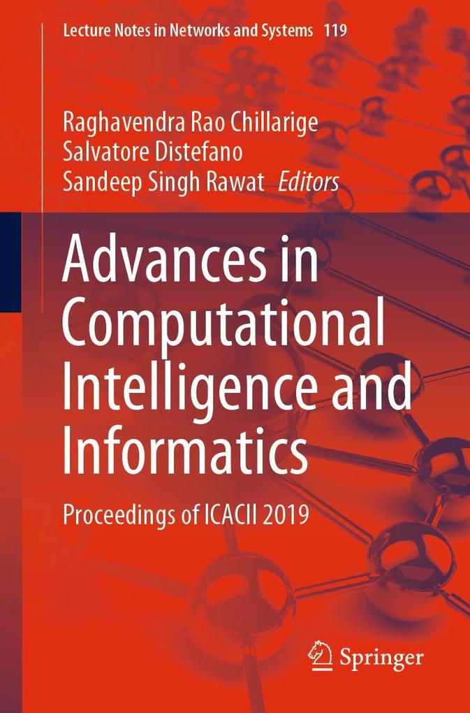 Advances in Computational Intelligence and Informatics