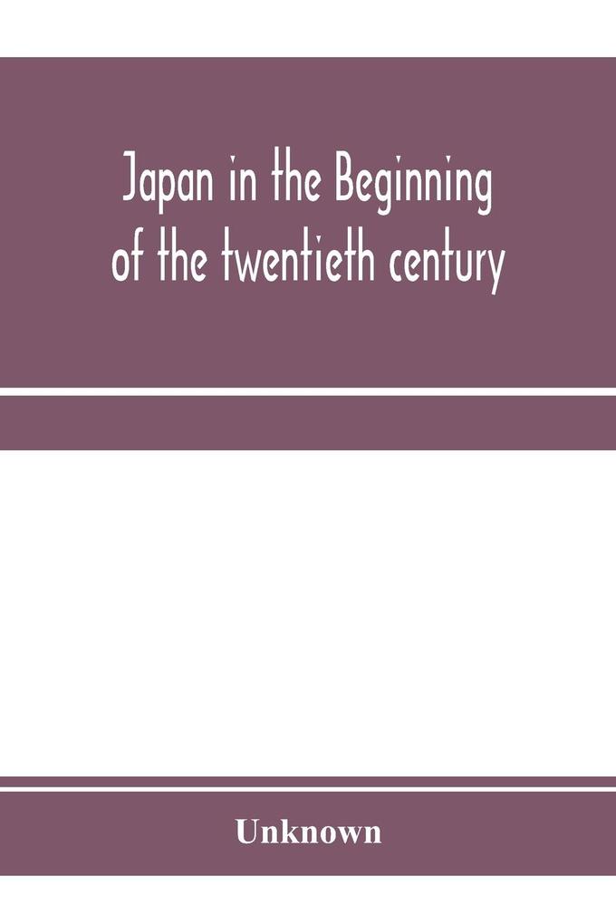Japan in the beginning of the twentieth century