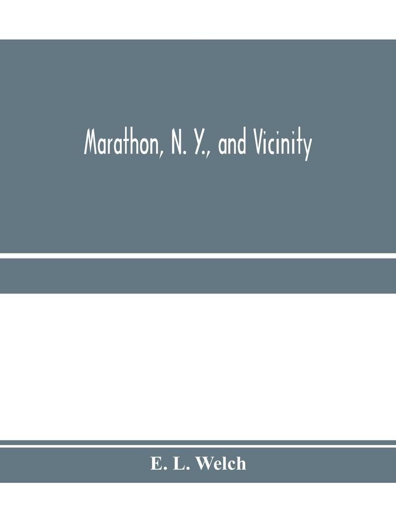 Marathon N. Y. and vicinity