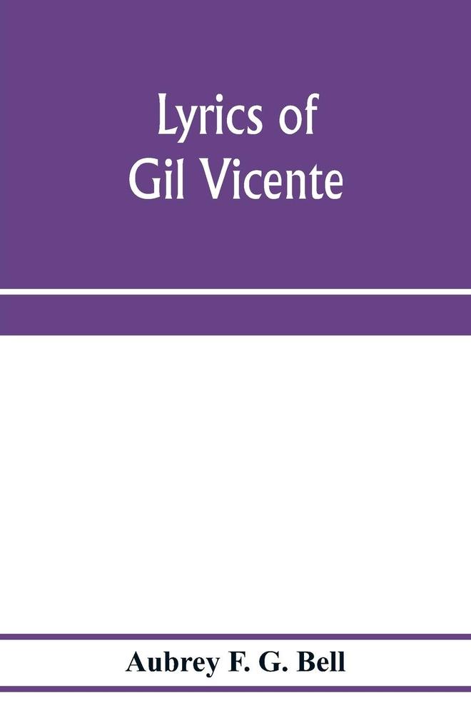 Lyrics of Gil Vicente