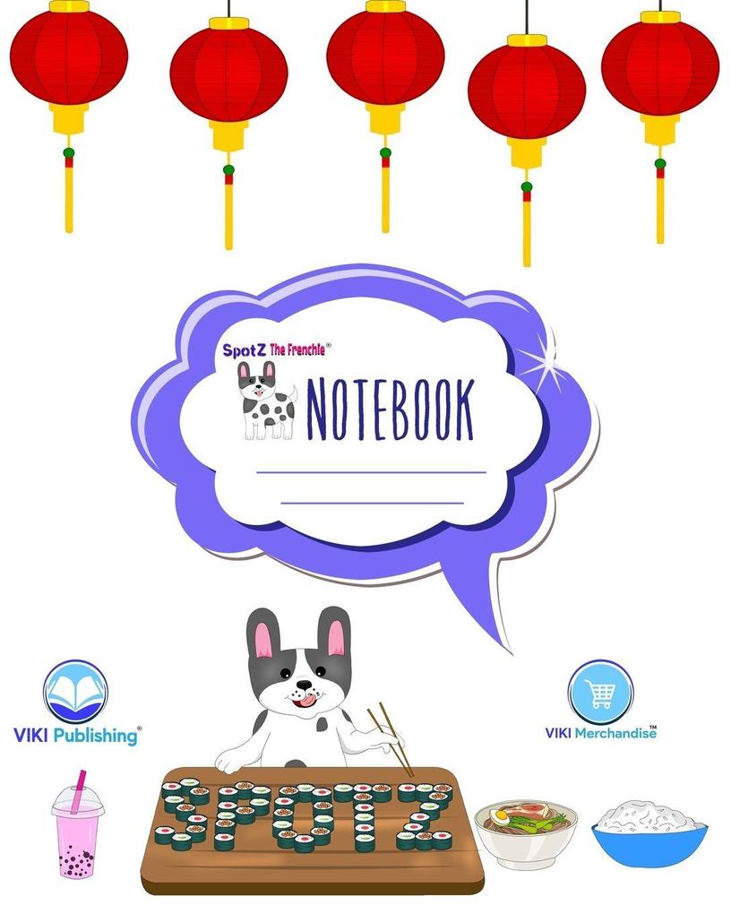 SpotZ the Frenchie® BRANDED RULED COMPOSITION NOTEBOOK